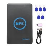 BUAGOUWZ 5 Bandes NFC Chip Reader/Writer + 5xcuid Keychain 125K 13.56m Copier Hid Duplicator Tag Clone ID IC Keychain Key Copy