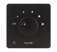 BUAGOUWZ 50 Volume Contrôle 5 Gentus Bouton de Réglage 50W Contrôleur de Volume de Sécurité Professionnelle pour Les Haut-Parleurs Black