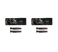 BUAGOUWZ Kit ESP-Prog Débogage, Contenu et Compatibilité | Ensemble comprenant 2 cartes de développement et 4 câbles, couleur noire, PCB et composants électroniques inclus.