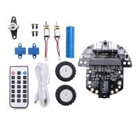 BUAGOUWZ Kit Robotique Programmable Robot Basé sur Microbit V2 et V1 pour L'éDucation au Codage STEM avec Batterie Rechargeable (A)