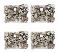 BUAGOUWZ Metal Wick Support for Wooden Wick Candles - 400 Pcs Assembly Pack | Low-effort setup with a metal frame keeps the wick fixed in place, enabling clean pour every time during DIY candles.