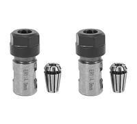 BUAGOUWZ Pince d'extension Longueur rallonge adaptée Pour foret profond 5mm | Corps long droit ER11, matériaux acier, serrage stable, idéal pour opérations profondes, support compatible machine-outil.