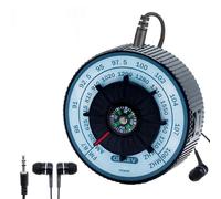 BUAGOUWZ Radio Usage Quotidien Simple Noir | Commandes simples et intuitives pour toute la famille; parfaite pour écouter en cuisine, chambre ou salon.