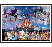 BUANJIAJU Kit de point de croix Disney 11CT-40 * 50cm pour les amateurs d'artisanat Blanc Neige Design coloré Kit d'artisanat fait main amusant Point de croix Mickey Mouse Frozen