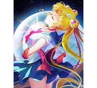 BUANJIAJU Kit de point de croix Sailor Moon - Kit de point de croix imprimé 11CT - Cadeau de broderie gravé pour débutant - Décoration d'intérieur-40x50cm