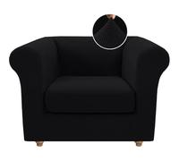 BUAOGDVG Housse de canapé Chesterfield Extensible avec Housses de Coussin séparées for Meubles de Salon avec Tissu Jacquard Plus épais(Nero,1 Posto)