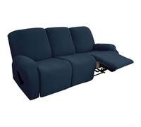 BUAOGDVG Housse de canapé Extensible inclinable, Housse de Chaise en Jacquard, Douce et antidérapante avec Poche, Housse de canapé inclinable Lavable pour(H,3seater)