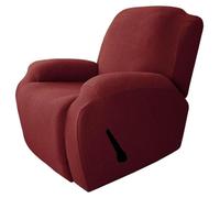 BUAOGDVG Housse de canapé Extensible inclinable, Housse de Chaise en Jacquard, Douce et antidérapante avec Poche, Housse de canapé inclinable Lavable pour(C,1 Seater)
