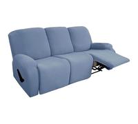 BUAOGDVG Housse de canapé Extensible inclinable, Housse de Chaise en Jacquard, Douce et antidérapante avec Poche, Housse de canapé inclinable Lavable pour(E,3seater)
