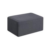 BUAOGDVG Housse de Pouf Extensible, Housse de Tabouret rectangulaire, Housse de Pouf Ottoman, Protection inférieure élastique(Grigio,Medium 1 pezzi)