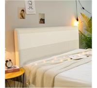 BUAOGDVG Housse de tête de lit Double 180/150/160/100 cm, Extensible et Lavable, idéale for Les Chambres et Les têtes de lit d'hôtel.(E,220cm(86inch))