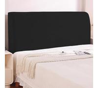 BUAOGDVG Housse de tête de lit élastique for lit Double/Simple, Double Lavable, Universelle Anti-poussière(Nero,180CM)