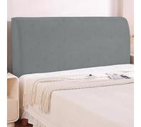 BUAOGDVG Housse de tête de lit élastique for lit Double/Simple, Double Lavable, Universelle Anti-poussière(Grigio Chiaro,150CM)
