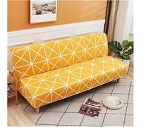 BUAOGDVG Housse Extensible for canapé-lit Pliant 3/2 Places sans accoudoirs, Housse de futon élastique sans accoudoirs(Large,Small(120-155cm))