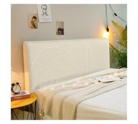 BUAOGDVG Housse Tete de Lit Extensible, Moderne Housse de Protection | Tête de Lit Déhoussable et Lavable, Anti-poussière(Rayures Blanches,190cm)