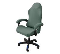 BUAOGDVG Housses de Chaise de Gaming,Housses de Chaise de Jeu Extensible 4 pièces,Housse de Chaise de Bureau avec Accoudoirs/Dossier de Chaise,Housse de Fauteuil Rotatif,Pas de Chaise(Dark Green)