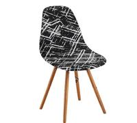 BUAOGDVG Housses de Chaise Salle à Manger Housse de Chaise scandinave pour Salle à Manger Extensibles Housses de Chaise de Forme incurvée(Astratto,4 pezzi)