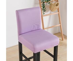 BUAOGDVG Housses de chaises Basses, Housses de chaises de Bar, Housses de tabourets Bas(Viola Chiaro,4 pezzi)