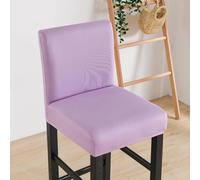BUAOGDVG Housses de chaises Basses, Housses de chaises de Bar, Housses de tabourets Bas(Viola Chiaro,6 pezzi)