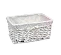 Buar Artesanos Panier en osier Blanc 40_cm