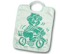 Bubabù BAV001/6 Lot de 6 bavoirs en éponge SOLDINO, grands bavoirs pour enfants avec élastique, 27 x 34 cm
