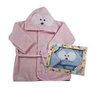 Bubabù Peignoir Sgunz pour enfant, triangle, 75 x 75 cm rose