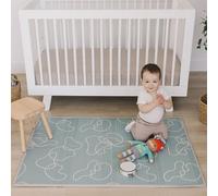 Bubba Bear Tapis d'eveil de Jeu/de Sol pour Enfant Bebe XXL en Mousse Epais Pliable Reversible - Tapis d'éveil de Motricité Favorisant Le Développement Sensoriel Cadeau bébé (120x90 cm, Vert)