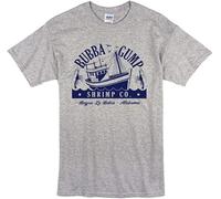 Bubba Gump Shrimp T-Shirt Forest Gump Top Retro Film Movie Mens Tee Manches Courtes(Medium)