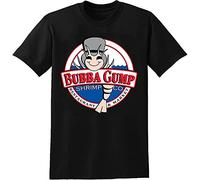 Bubba Gump Shrimp T-Shirt Forrest Gump Tee Top Mens Tee Black
