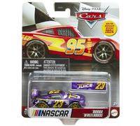 Bubba Wheelhouse - Voitures de course - Transberry Juice 23, Nascar Race Auto, Die-cast Disney Mattel Cars, 8 cm