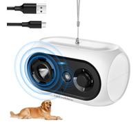 Bubbacare Anti Aboiement Chien, Dispositif Anti Aboiement Chien Ultrason à jusqu'à 50 Pieds de Contrôle à Longue Portée, 3 Niveaux Réglables, Boitier Anti Aboiement Chien Intérieur et Extérieur