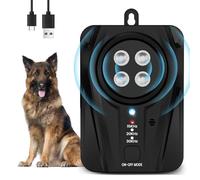 Bubbacare Anti Aboiement Chien Ultrason, 3 Niveaux Boitier Anti Aboiement avec Longue Portee, Rechargeable & Etanche Dispositif Anti Aboiement Exterieur IntéRieur pour Petits et Grands Chiens