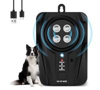 Bubbacare Anti Aboiement Chien Ultrason, 3 Niveaux Boitier Anti Aboiement avec Longue Portee, Rechargeable & Etanche Dispositif Anti Aboiement Exterieur IntéRieur pour Petits et Grands Chiens