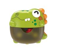 Bubble Bath Toy, Automatic Bubble Maker, Light-Up Dinosaur with Music, Fun Shower Game, Ideal for Kids Indoor Pool Bath Time Use, 6.89x3.35x6.3 inches, Green Multicolor, 1 Set