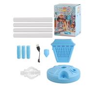 Bubble Blower, Musical Light Machine, Rechargeable Automatic Bubble Maker, ABS Outdoor Toy Unit, Streetlight Style Generator Device, Kids Party Pool Beach Backyard Celebration 47 Pouces