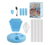 Bubble Blower - Standing Bubble Machine With Music And Lights | Electric High-Volume Garden Bubblê Lamp | Rechargeable Streetlight Bubblê Toys For Camping Parties Festivals Events Outdoor Pool Park Ba