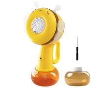 Bubble Blower Wand Funny Bubbles Maker,Bee Shape Portable Colorful Lights Rotating Beach Game for Play Boy Playtime Girl Carnival Outdoor Birthday Travel Classroom