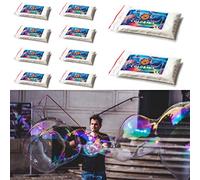Bubble Brothers Lot de 10 bulles de savon géantes de 5 l - Solution à bulles - Poudre magique - Pour eau savonneuse - Pour fête d'anniversaire, mariage - 10 x 5 l