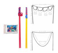 Bubble Brothers Lot de 3 bâtonnets de Savon géants et 25 litres de Solution savonneuse 5 x 5 litres de Liquide (2 bâtons à Bulles + 5 litres)