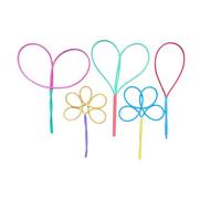 Bubble Brothers Lot de 5 bâtonnets à bulles de savon pour enfants - Pour l'extérieur - Parfait pour les anniversaires d'enfants - 5 anneaux à bulles faits à la main (anneaux à bulles 5 pièces)