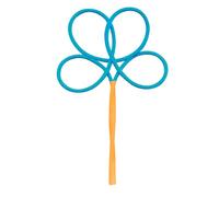 Bubble Brothers Lot de 5 bâtons à bulles de savon géants pour enfants - Pour l'extérieur - Parfait pour les anniversaires d'enfants - 5 anneaux à bulles faits à la main (fleur à 4 trous)