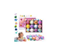 Bubble Buddies Lot de 12 bombes de bain naturelles pour enfants avec Mega Bubbles & Surprise Inside, cadeau de bain pour enfants, avec jouets surprises Ocean Toys Inside, Ocean Toy Bath Saltball