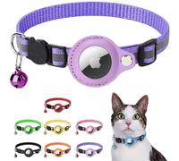 Bubble Cat - Collier Collier Bubble Cat pour Airtag - Accessoire Compatible Apple Airtag, Sécurité Anti-étranglement pour Chats et Chiots, GPS Non Inclus ! (Violet)
