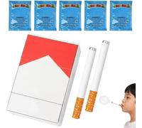 Bubble Cigarette，Souffleur De Bulles en Forme De FuméE, Jouet Anti-Stress, Pack avec Solution, Cadeau Amusant pour Hommes Et Femmes，IdéAl pour Les FêTes, Les Anniversaires, Etc.