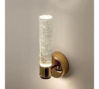 Bubble Crystal Wall Sconce or Salle de Bains Vanity Light Led Lampe Murale à Tube Long Up Down Aluminium Wall Sconces, 10W 4000K Modern Vintage Home Decor Lighting Fixture Pour le Couloir de la Chamb
