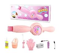 Bubble Fog Wand for Home - Rechargeable Bubble Maker, Colorful Light Mist Blower | Elastic Fun Machine Bubbles Generator Device Outdoor Beach Summer Activity Play Equipment Party Entertainment Tool