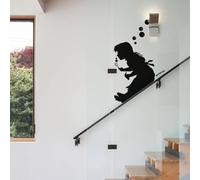 Bubble Girl SL Banksy Sticker mural en vinyle pour chambre à coucher, salon, graffiti Londres 33 cm x 58 cm