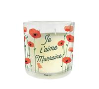 BUBBLE GUM Bougie Transparente - Je t’Aime Marraine