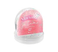 BUBBLE GUM Boule à Neige - Marraine Je t’Aime