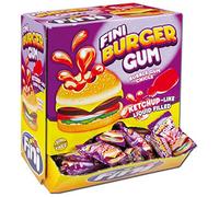 Bubble Gum Kaugummi Burger Avec Remplissage Liquide 200 Pièces Affichage